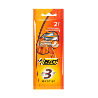 Бритва одноразовая BIC "БИК 3 Sensitive" 3 лезвия 2шт. (1/20) 