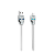 Кабель HOCO U14 USB (m)-microUSB (m) 1.2м 2.4A силикон серый (1/50/300)