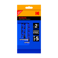 Бритва одноразовая Kodak "Disposable Razor 2 BLUE" 2 лезвия 5шт. (5/240/960)