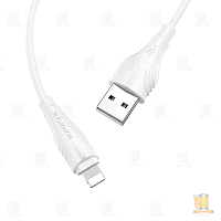 Кабель Borofone BX18 USB (m)-Lightning (m) 2.0м 1.6A ПВХ белый (1/360)