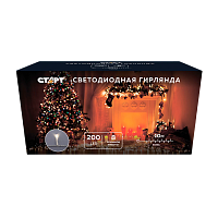 Гирлянда Старт НГ 200LED 10.0м нить 8 режимов белый