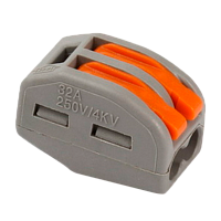 Строительно-монтажная клемма с рычажками, 2 отверстия (цена за 1 шт.) (50/2000)