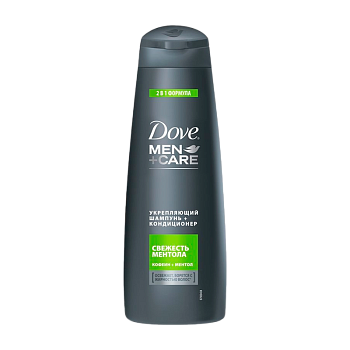 Шампунь Dove Свежесть ментола Men 380мл 2 в 1 (1/5)