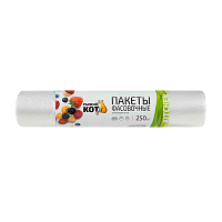 Пакет для расфасовки Рыжий кот 25см x 32см ПНД 6мкм 250шт. прозрачный (1/15)
