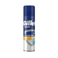 Гель для бритья Gillette Защищающий Series с миндальным маслом 200мл (1/6)