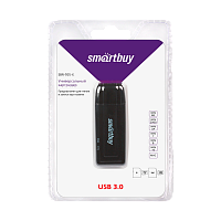 Картридер Smartbuy 705 USB3.0 SD/microSD черный (1/20) 