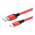 Кабель HOCO X14 USB (m)-microUSB (m) 1.0м 2.0A нейлон красный черный (1/33/330)