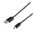 Кабель Atcom USB (m)-miniUSB (m) 0.8м силикон черный (1/10/500)