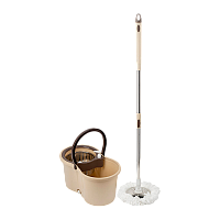 Швабра для пола Рыжий кот MopM-22 «Торнадо» 110см телескопическая с ведром и насадкой 2шт.
