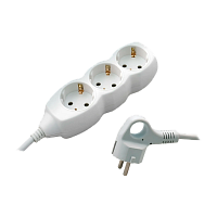 Удлинитель Старт S 3р.С/З 10A 3.0м с выкл. ПВС 3x0.75мм² IP20 белый (1/20)