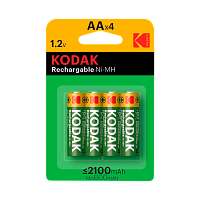 Аккумулятор предзаряженный RTU Kodak HR6 AA BL4 NI-MH 2100mAh (4/80/640/19200)