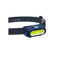 Фонарь налобный Космос 514Lit 3WCOBLED от аккум IP54 3 режима темно-серый (1/20/120)