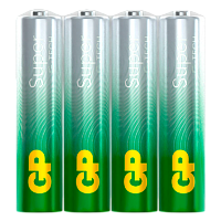 Батарейка GP Super G-Tech LR03 AAA Shrink 4 Alkaline 1.5V (4/96/384) R