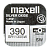 Батарейка Maxell 390 (SR1130SW) BL1 Silver Oxide 1.55V 0%Hg (1/10/100)