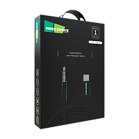 Кабель AUX MORE CHOICE UK28a Jack 3.5mm (m)-Type-C (m) 1м ПВХ черный (1/25/250)