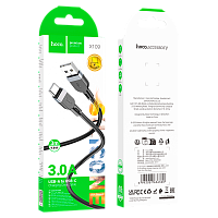 Кабель HOCO X109 USB (m)-Type-C (m) 3м 3.0A силикон черный (1/31/310)