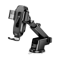 Держатель автомобильный HOCO HW3 присоска черный (1/71)