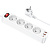 Разветвитель HOCO NS1 Aura 4р.С/З 16A 2USB/Type-C PD3.0 белый (1/30)
