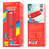Портативная колонка Borofone BR1 bluetooth 5.0 красный (1/60)