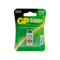 Батарейка GP Super AAAA/25A/LR61/LR8D425 BL2 Alkaline 1.5V (2/20/160)