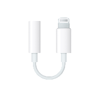 Переходник AUX Dialog CI-1301 Jack 3.5mm (f)-Lightning (m) пластик белый