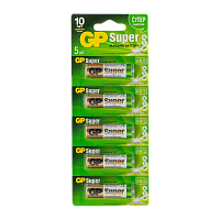 Батарейка GP Super LR6 AA BL5 Alkaline 1.5V отрывные (5/60/600) 