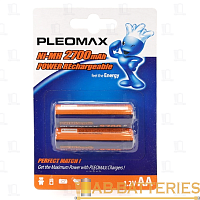 Аккумулятор бытовой Pleomax HR6 AA BL2 NI-MH 2700mAh (2/16/432/17280)