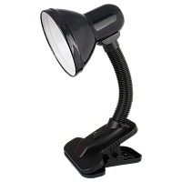 Светильник настольный Ultraflash UF-320 60W 230V E27 прищепка черный (1/42)