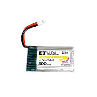 Аккумулятор ET LP752540-20C Li-Pol, 3.7В, 500мАч (1/20)