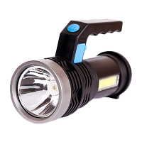 Фонарь туристический Ultraflash LED53765 3W LED+COB от аккумулятора IP20 4 режима черный (1/200)