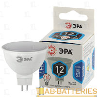 Лампа светодиодная ЭРА MR16 GU5.3 12W 4000К 170-265V софит матовая (1/10/100)