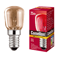 Лампа накаливания Camelion Е14 25W 220-240V цилиндр для холодильников прозрачная (1/10/50)