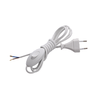 Выключатель для бра Makel 1-клав.пластик провод белый 10026 (1/20)