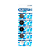 Батарейка ROBITON PROFI R-CR2016-BL5, CR2016 BL5 (5/100/5000)
