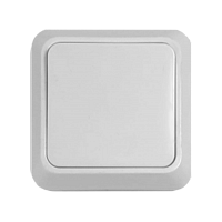 Выключатель Прогресс Fit 1-клав.10A ABS + Керамика белый (1/10/100)