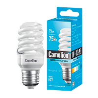 Лампа энергосберегающая Camelion T2 E27 15W 4200К 220-240V спираль (1/5/25/100)