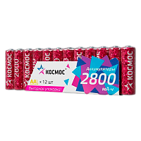 Аккумулятор бытовой Космос HR6 AA SH12 NI-MH 2800mAh (12/60/600) 