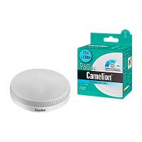 Лампа светодиодная Camelion GX53 11W 4500К 170-265V таблетка диммируемая матовая (1/10/100)