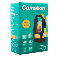 Фонарь туристический Camelion LED56325 LED+флм+COB от аккумулятора Type-C 3 режима черный желтый (1/