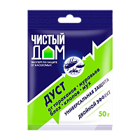 Средство Чистый дом Дуст от тараканов 50г (1/100)