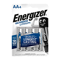 Батарейка Energizer Ultimate FR6 AA BL4 Lithium 1.5V (4/48) 