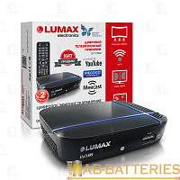 Приставка для цифрового ТВ Lumax DV1115HD DVB-T/T2/C пластик черный (1/20)
