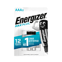 Батарейка Energizer MAX Plus LR03 AAA BL2 Alkaline 1.5V (2/24)