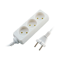 Удлинитель Старт S 3р.Б/З 10A 3.0м с выкл. 2x0.75мм² белый (1/20)