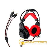 Наушники полноразмерные Redragon Lester с микр. игровые черный красный (1/20) 