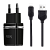 Сетевое З/У HOCO C12 2USB 2.4A с кабелем Lightning черный (1/10/100)