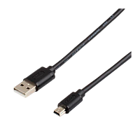 Кабель Atcom USB (m)-miniUSB (m) 0.8м силикон черный (1/10/500)