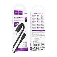 Кабель HOCO X120 Type-C (m)-Type-C (m) 1м 3.0A 60W силикон черный
