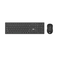 Набор клавиатура+мышь беспроводной Lenovo KW201 английская раскладка черный 