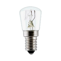 Лампа накаливания F&S T26 Е14 15W 220-240V 300°C для духовок прозрачная (1/50)
